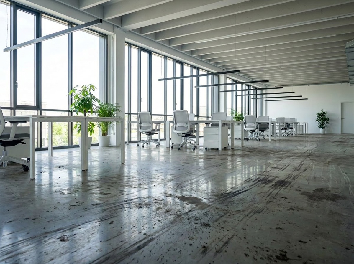 Unterhaltsreinigung Bürogebäude in Ihrer Region – vorher